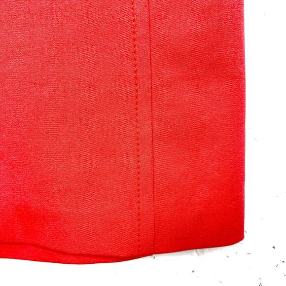 J.McLaughlin Womens 2 Button Detail Straight Pencil Skirt Coral Back Vent 2 - Picture 8 of 11